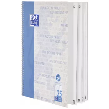 Oxford College Block A4+ 80 lap vonalas 4-szeres lyukasztású fehér 90 g/m²