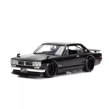 Jada Fast & Furious 1971 Nissan Skyline 2000 GT-R 1:24 die-cast modellautó ezüst