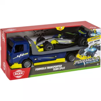 Dickie Formula Transporter Team Split 203766000 autószállító 2 die-cast autóval