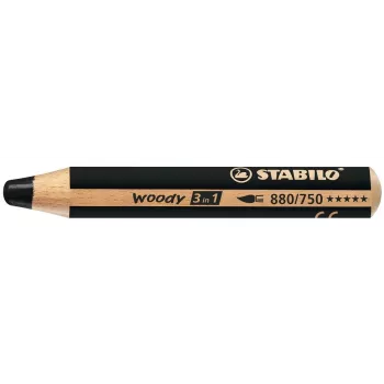 STABILO woody 3 in1 – fekete – 10 mm – 1 db
