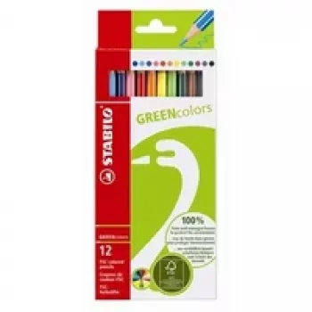 STABILO GREENcolors színes ceruzák – többszínű – 12 db