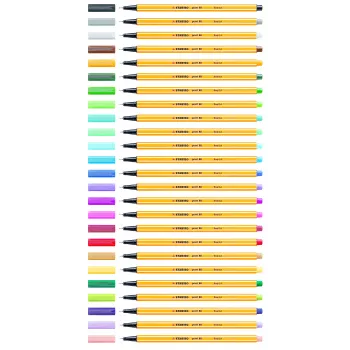 STABILO Point 88 fineliner toll – vegyes színek – 0,4 mm – 12 darabos csomag
