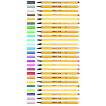 STABILO Point 88 fineliner toll 0,4 mm – 20 vegyes szín
