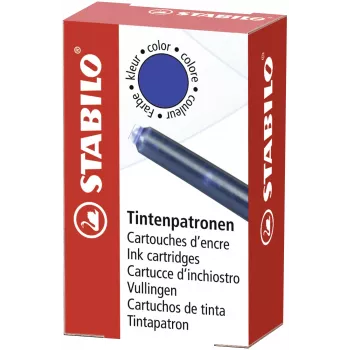 STABILO 5/0-041 töltőtoll-tintapatronok, királykék, 6 db