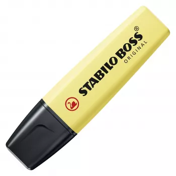 STABILO BOSS ORIGINAL szövegkiemelő-készlet - 6 db - pasztellszínek vegyesen - ferde hegy - 2 mm / 5 mm - vízbázisú tinta