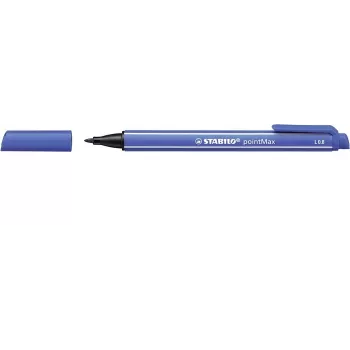 STABILO pointMax fineliner toll - ultramarinkék - közepes 0,8 mm - kerek - vízbázisú tinta