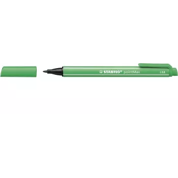 STABILO pointMax fineliner toll zöld 0,8 mm nejlonszál hegy vízbázisú tinta