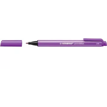 STABILO pointMax filctoll - lila - közepes 0,8 mm - kerek - vízbázisú tinta - nejlonszál hegy
