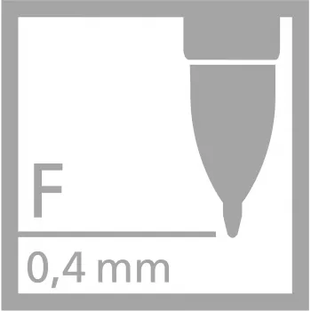 STABILO 268/040-01 zselés toll utántöltő, 0,4 mm, piros