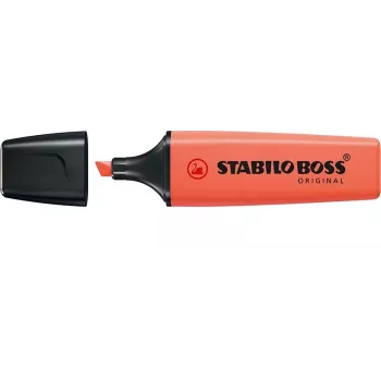 STABILO Boss Original Pastel szövegkiemelő - korallpiros - 1 db - ferde hegy - 2 mm / 5 mm