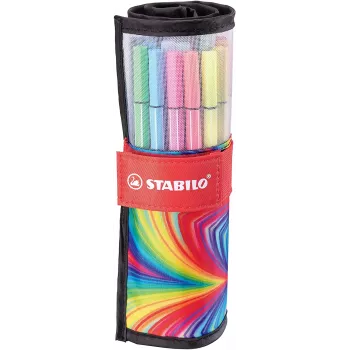 STABILO Pen 68 ARTY filctollkészlet, 25 darab, különböző színek