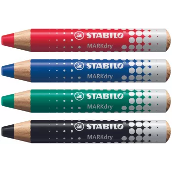 STABILO MARKdry táblafilctoll készlet 4 tollal tokban