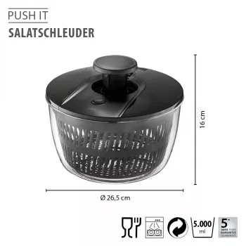 GEFU PUSH IT salátacentrifuga