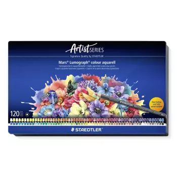 STAEDTLER Mars Lumograph Aquarell akvarellceruza 104 M120, HB, szürke hegy, hatszögletű, PEFC-tanúsított, egy ceruza