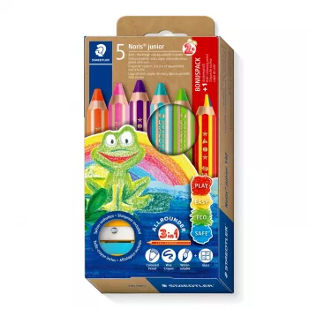 STAEDTLER Noris Junior 3 in 1 színes ceruza készlet gyerekeknek PEFC 140 C6P2