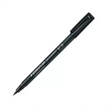 STAEDTLER Lumocolor 314-9 permanent marker, fekete, ferde hegy, 1-2,5 mm