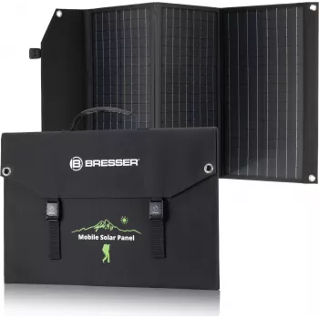 BRESSER mobil napelem 90W USB- és DC-kimenettel
