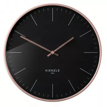 KIENZLE DCF rádiós falióra Modern 25 cm rózsaarany/fekete