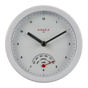 KIENZLE mini fürdőszobai óra (14980) - fehér, analóg, kvarc, elemes, tapadókorongos rögzítés, fröccsenővíz elleni védelem