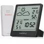 KIENZLE Wetterstation Slim (15002) vezeték nélküli kültéri érzékelővel, LCD-kijelzővel, időjárás-előrejelzéssel, holdfázissal, ébresztővel