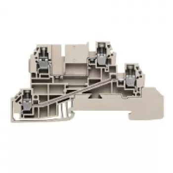 Weidmüller átmenő sorkapocs, 2,5 mm², 24 A, 800 V, bézs, csavaros csatlakozás, 50 darab