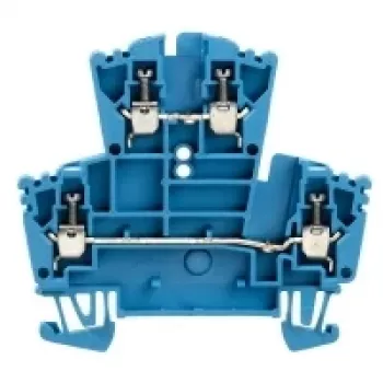 Weidmüller W-Series átmenő sorkapocs, csavaros csatlakozás, 2,5 mm², 800 V, 24 A, sötétbézs, 2 szintes