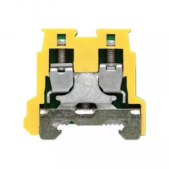 Weidmüller AKE 2.5 védővezető-sorkapocs, zöld/sárga, 2,5 mm², csavaros csatlakozás