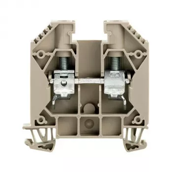 Weidmüller WDU 16 átmenő sorkapocs, csavaros csatlakozás, 16 mm², 1000 V, 76 A, sötétbézs