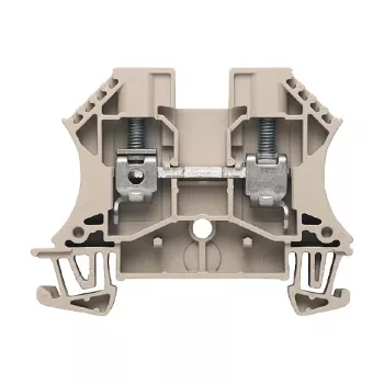 Weidmüller átmenő sorkapocs, csavaros csatlakozás, 800 V, 41 A, 6 mm², bézs, 100 darab