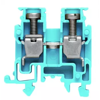Weidmüller AKZ 2.5 BL átmenő sorkapocs, kék, csavaros csatlakozás, 2,5 mm², 800 V, 24 A