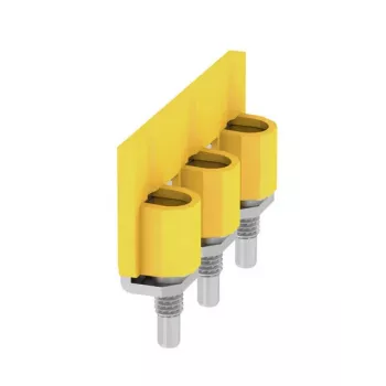 Weidmüller WQV 35N/3 keresztkötő, 3 pólusú, 10 mm osztás, sárga, 20 darab