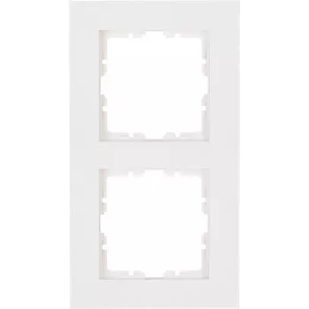 HEINRICH KOPP HK07 PURE 2-es keret (157 x 86 x 9,5 mm | IP20 | szorítós rögzítés) - tisztafehér (406929008)