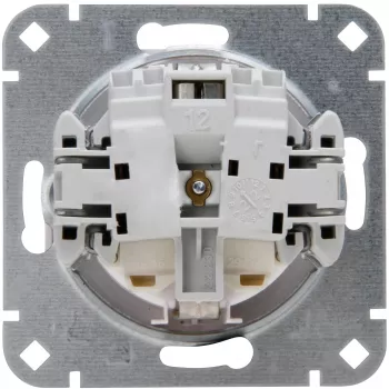 Heinrich Kopp SCHUKO Socket Outlet Flush-Mounted Matte Black 1-Gang 16A 250V