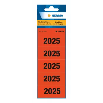 HERMA 100 tartalomcímke 2025 piros (1685)