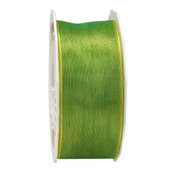 C.E. PATTBERG Four Seasons szatén matt díszszalag lime 40 mm x 25 m