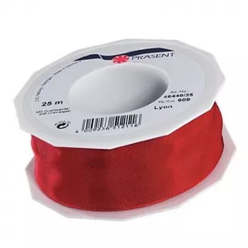 C.E. Pattberg LYON ajándékszálag fényes piros 40 mm x 25 m