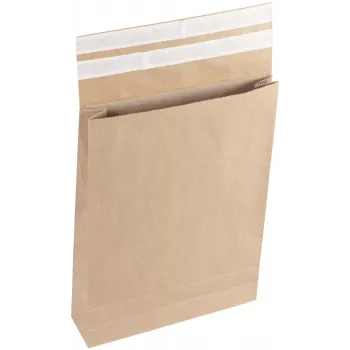 Vereinigte Papierwarenfabriken Classic hajtott küldőtasak dupla fixzárással kb. DIN B4 ablak nélkül barna 7,0 cm-rel (2FVMF000513)