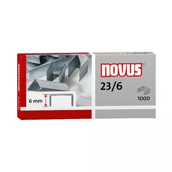 Novus Dahle 042-0039 tűzőkapocs-csomag - 6 mm - 1000 rozsdamentes acél tűzőkapocs - kapacitás 30 lap