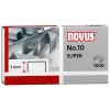 Novus Dahle No.10 SUPER tűzőkapocs - 5 mm szárhossz - rozsdamentes acél - 1000 tűzőkapocs - kapacitás 20 lap
