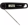 TFA THERMO JACK TASTE digitális konyhai hőmérő időzítővel és riasztással, rozsdamentes acél szonda, 160 mm, -50 és +300 °C között, LCD-kijelző, fekete/fehér