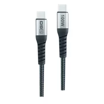 2GO USB-C gyorstöltő kábel 100W 2m fekete