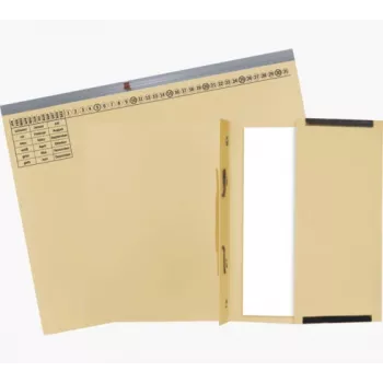 Exacompta 370222B iratrendező - karton - 320 g/m² - 265 x 316 mm - kék - 1 darab