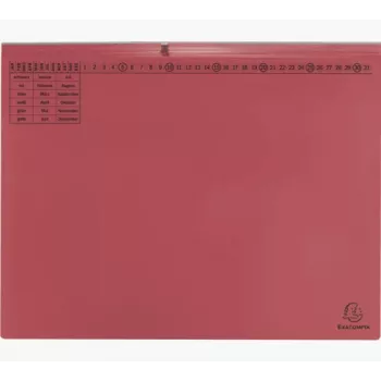 Exacompta 370303B hagyományos iratrendező - karton - piros - 320 g/m² - 265 mm - 316 mm