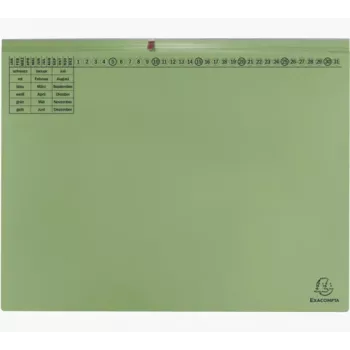 Exacompta 370425B gyorsheftoló A4 karton zöld 320 g/m² fém rögzítő