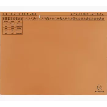 Exacompta 371109B iratrendező - karton - narancssárga - 320 g/m² - 265 x 316 mm