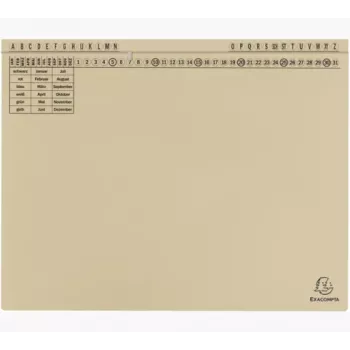 Exacompta 371122B iratrendező - karton - 320 g/m² - A4 - kék - 1 darab