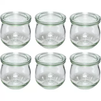 WECK Tulip Jar 370 ml készlet 6 darabbal