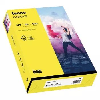 Papyrus Tecno Colors A4 másolópapír, sárga, 120 g/m2