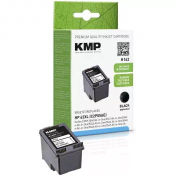 KMP H162 kompatibilis nyomtatópatron fekete 12ml HP 62XL C2P05AE-hez