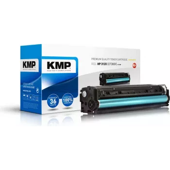 KMP H-T189 fekete tonerpatron (kompatibilis, High Yield) 90g - HP 312X (CF380X) helyett HP Color LaserJet Pro MFP M476 sorozathoz